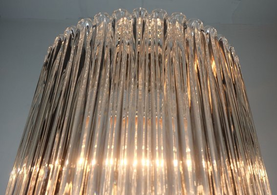 Bubble Glass Pendant Light in Clear Glass and Chrome from Limburg, 1960s-FH-1805388