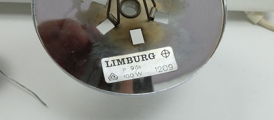 Bubble Glass Pendant Light in Clear Glass and Chrome from Limburg, 1960s-FH-1805388