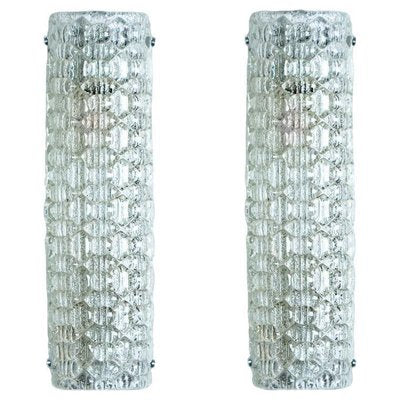 Bubble Glass Wall Light Fixtures, 1960s, Set of 2-VDW-1823113