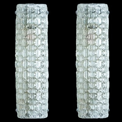 Bubble Glass Wall Light Fixtures, 1960s, Set of 2-VDW-1823113