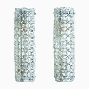 Bubble Glass Wall Light Fixtures, 1960s, Set of 2-VDW-1823113