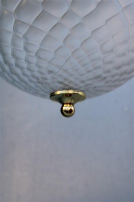 Bubble Lantern Ceiling Light in Murano & Brass, Italy, 1950s-EH-1398573