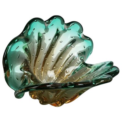 Bubble Murano Glass Shell Bowl Vase by Seguso Bullicante, Italy, 1970s-QZ-1053118