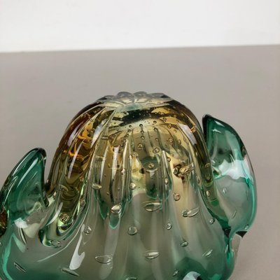 Bubble Murano Glass Shell Bowl Vase by Seguso Bullicante, Italy, 1970s-QZ-1053118