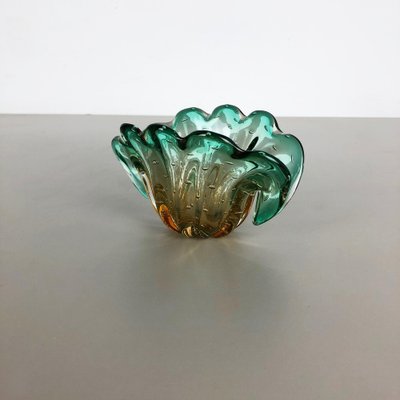 Bubble Murano Glass Shell Bowl Vase by Seguso Bullicante, Italy, 1970s-QZ-1053118