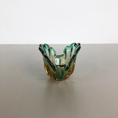 Bubble Murano Glass Shell Bowl Vase by Seguso Bullicante, Italy, 1970s-QZ-1053118