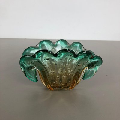 Bubble Murano Glass Shell Bowl Vase by Seguso Bullicante, Italy, 1970s-QZ-1053118