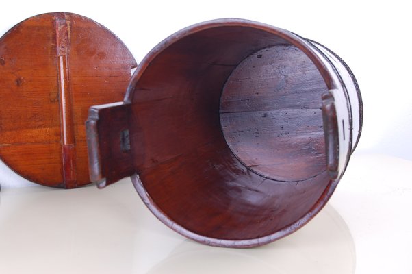 Bucket with Wooden Lid, 1940s-XSG-1016490