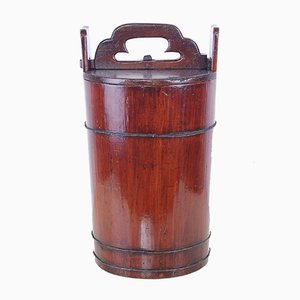 Bucket with Wooden Lid, 1940s-XSG-1016490