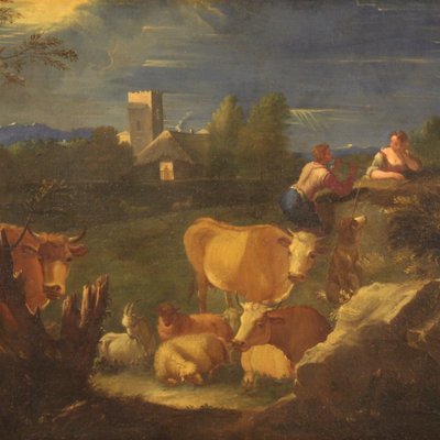 Bucolic Landscape, 1770s, Oil on Canvas-RP-2016173