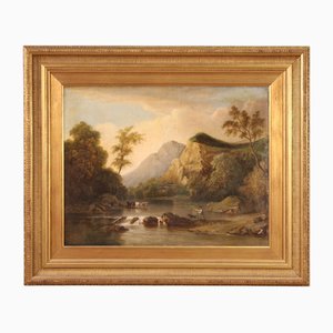 Bucolic Landscape, 1880, Oil on Canvas, Framed-RP-1744421