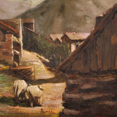 Bucolic Landscape, 1950s, Oil on Canvas-RP-2016129