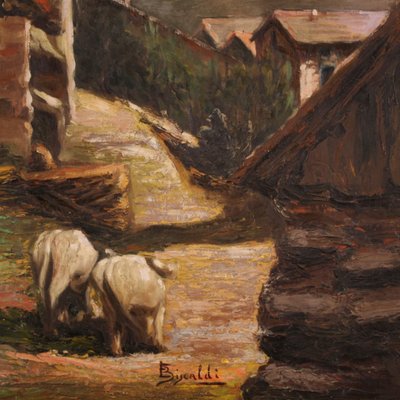 Bucolic Landscape, 1950s, Oil on Canvas-RP-2016129