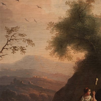 Bucolic Landscape with Characters, 1780, Oil on Canvas-RP-2040969