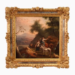 Bucolic Landscape with Characters, 1780, Oil on Canvas-RP-2040969