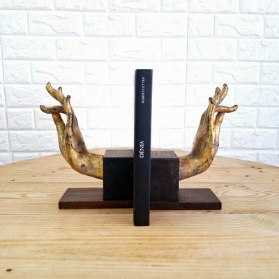 Buddha Hand Fragments Repurposed as Bookends, Thailand, Mid 19th Century, Set of 2-FRB-1805203