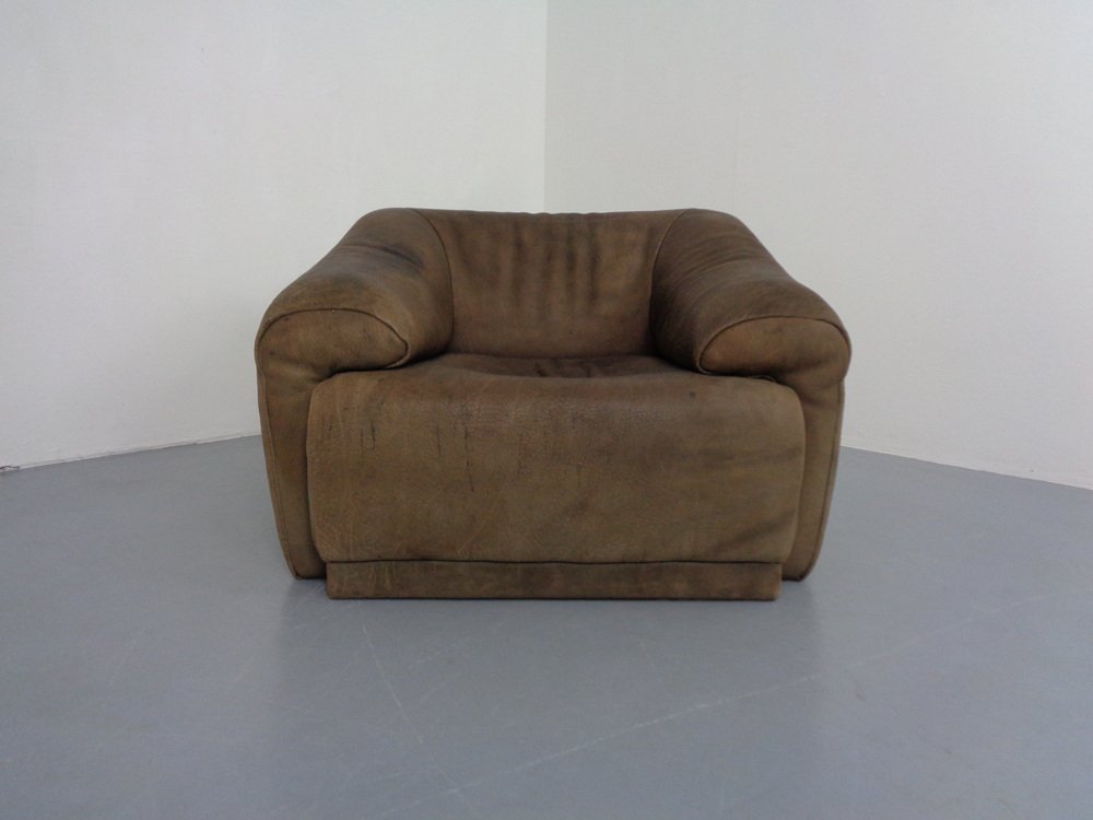 Buffalo Chair in Leather from De Sede, 1970s