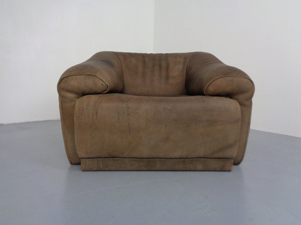 Buffalo Chair in Leather from De Sede, 1970s