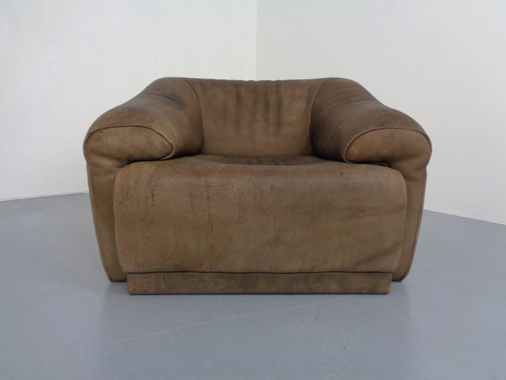 Buffalo Chair in Leather from De Sede, 1970s