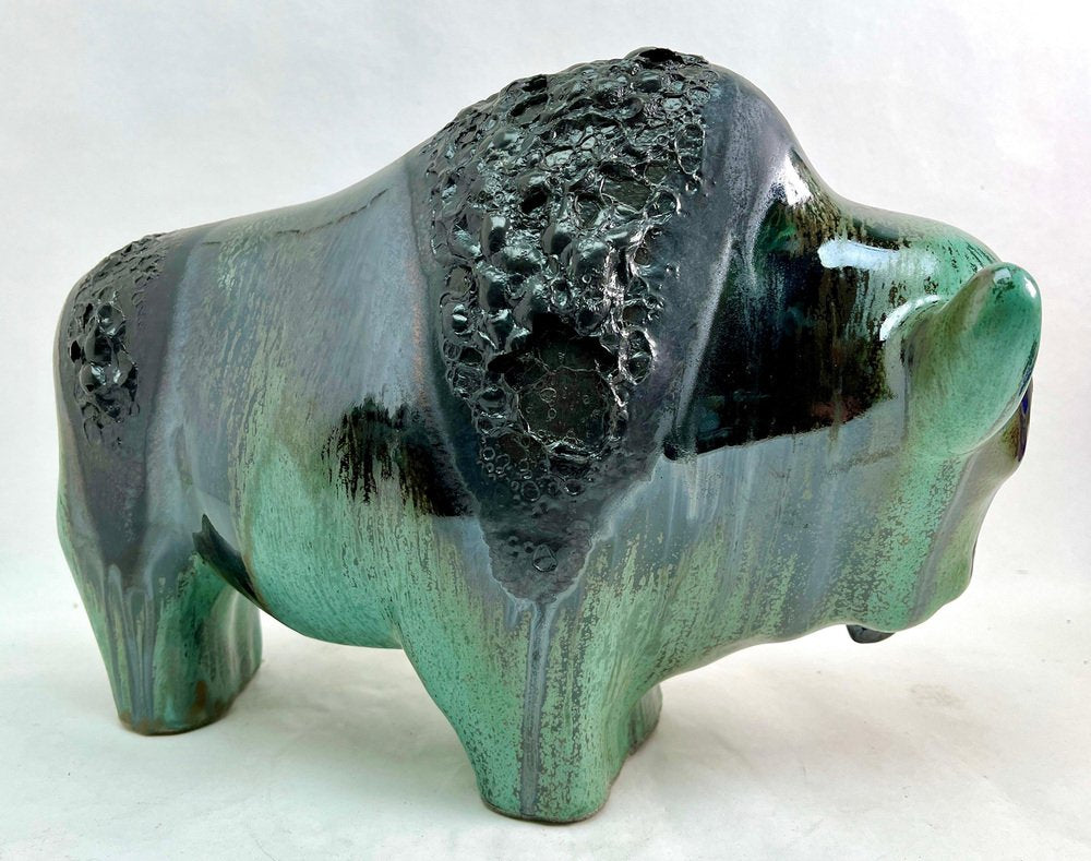 Buffalo Figurine by Otto Gerharz for Otto Keramik