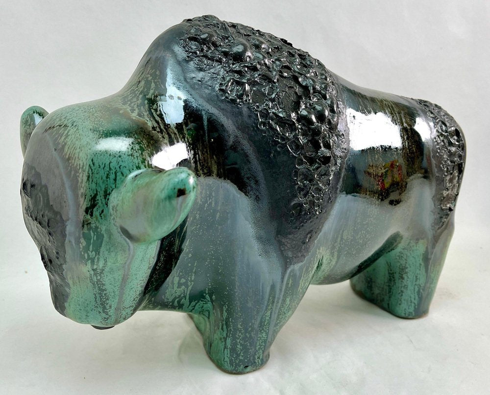 Buffalo Figurine by Otto Gerharz for Otto Keramik