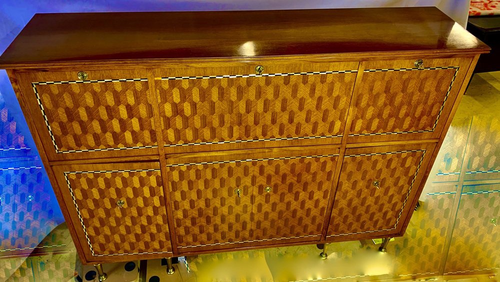 Buffet in Precious Wood Marquetry, 1960s