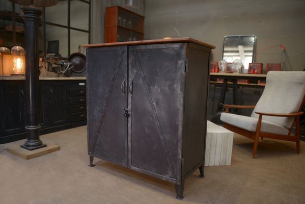 Buffet in Riveted Metal, 1940s-NEN-2041975