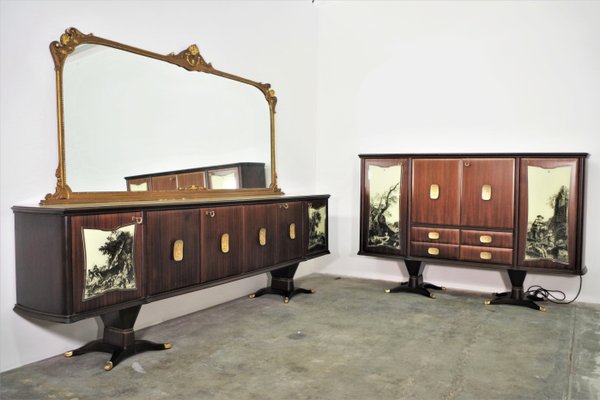 Buffet Sideboards from Fratelli Rigamonti, 1940s, Set of 2-KNM-1210156