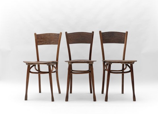 Bugholz Chair No. 400 by Jacob & Josef Kohn, 1910s, Set of 3-KQB-1781341