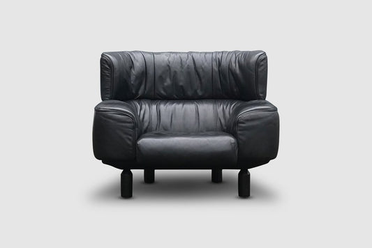 Bull Leather Armchair by Gianfranco Frattini for Cassina, 1987