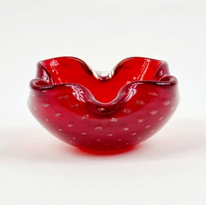 Bullicante Murano Glass Bowl or Ashtray attributed to Barrovier & Toso, Italy, 1960s-BMM-1819139