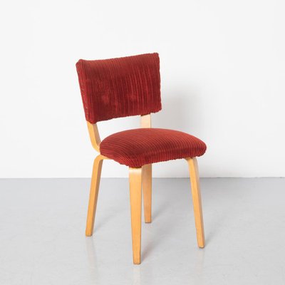 Burgundy Corduroy Chair by Cor Alons for Gouda Den Boer-JC-1135422