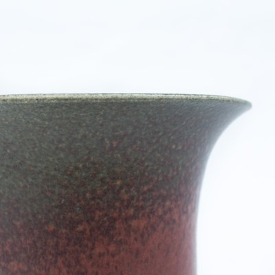 Burgundy-Green Ceramic Vase-FSD-1426440