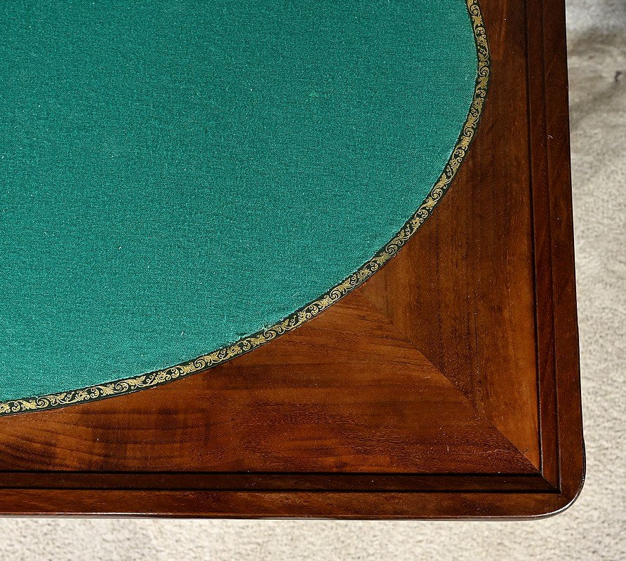 Burl Mahogany Games Table