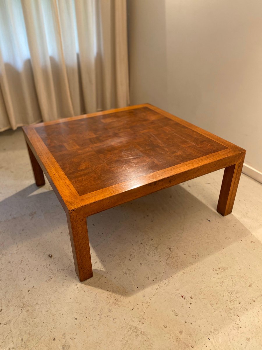 Burl Wood Coffee Table from Drexel, 1950s