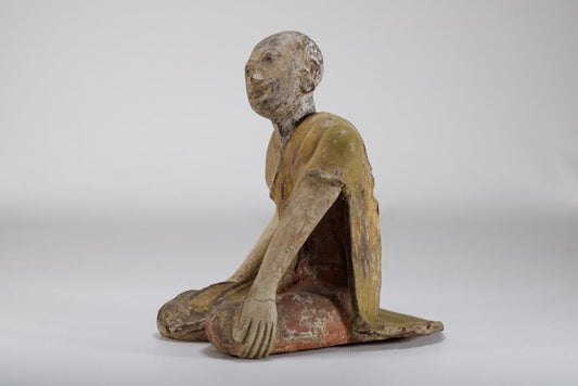 Burmese Artist, Adoring Figure, 1880s, Carved Wood