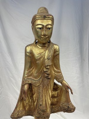 Burmese Artist, Buddha, Late 19th Century, Wood-GKM-2028057