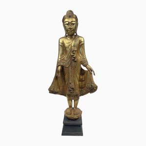 Burmese Artist, Buddha, Late 19th Century, Wood-GKM-2028057