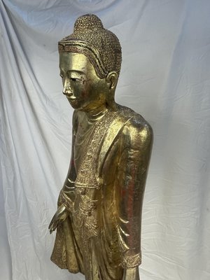 Burmese Artist, Large Buddha, Late 19th Century, Wood-GKM-2027986