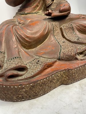 Burmese Artist, Large Buddha, Late 19th Century, Wood-GKM-2027989