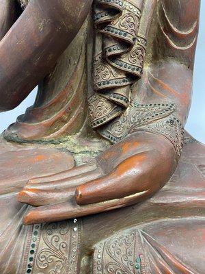 Burmese Artist, Large Buddha, Late 19th Century, Wood-GKM-2027989