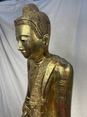 Burmese Artist, Large Buddha, Late 19th Century, Wood-GKM-2027986