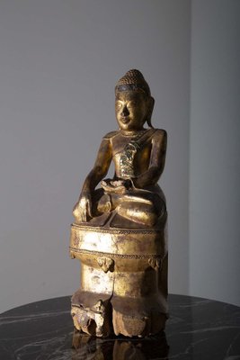 Burmese Artist, Mandalay Buddha, 19th Century, Lacquered Wood-RCE-1721598