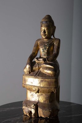 Burmese Artist, Mandalay Buddha, 19th Century, Lacquered Wood-RCE-1721598