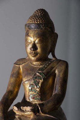 Burmese Artist, Mandalay Buddha, 19th Century, Lacquered Wood-RCE-1721598