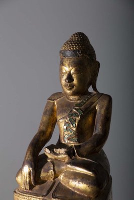 Burmese Artist, Mandalay Buddha, 19th Century, Lacquered Wood-RCE-1721598