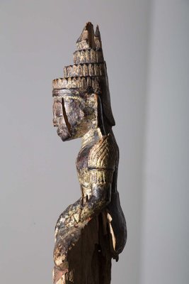 Burmese Artist, Shakyamuni Laos Buddha, 19th Century, Lacquered Wood-RCE-1721587