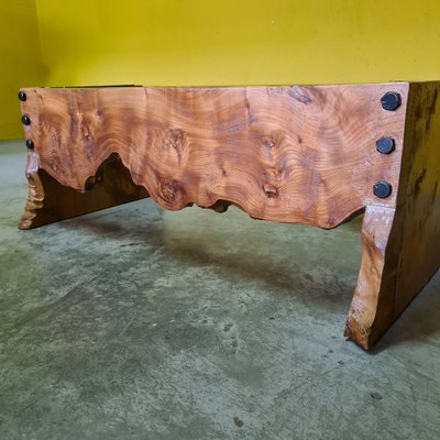 Burr Walnut Coffee Table, 1960s-VHW-1811505