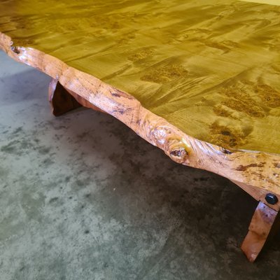 Burr Walnut Coffee Table, 1960s-VHW-1811505