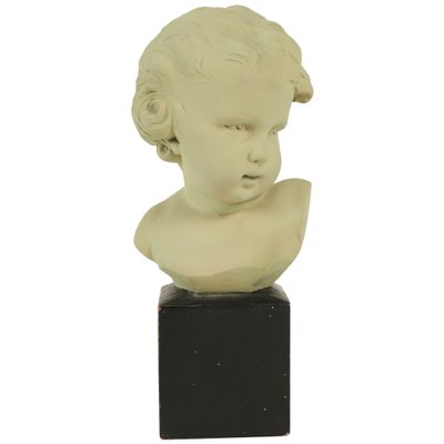 Bust of a Child in Terracotta by Gobet, 1920s-WFS-744822